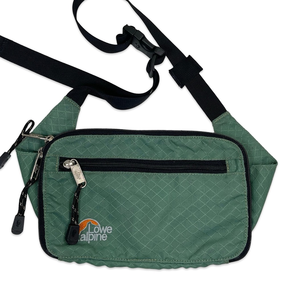Lowe Alpine Fanny Pack Waist Bag Unisex Green Ripstop Nylon Utility Hiking